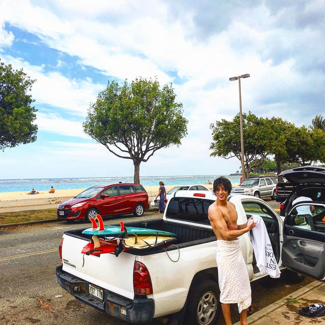 三浦翔平さんのインスタグラム写真 - (三浦翔平Instagram)「#hawaii #surf 🏄🏄🏄」4月14日 9時32分 - shohei.63