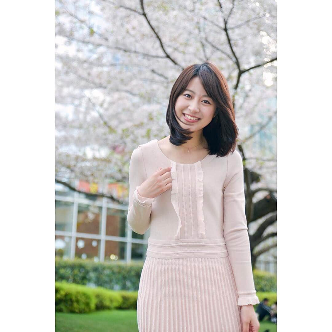 林美沙希さんのインスタグラム写真 - (林美沙希Instagram)「林も桜色に染まりました。 #テレ朝#六本木#毛利庭園#衣装#林#tobechic」4月14日 19時31分 - misaki0hayashi