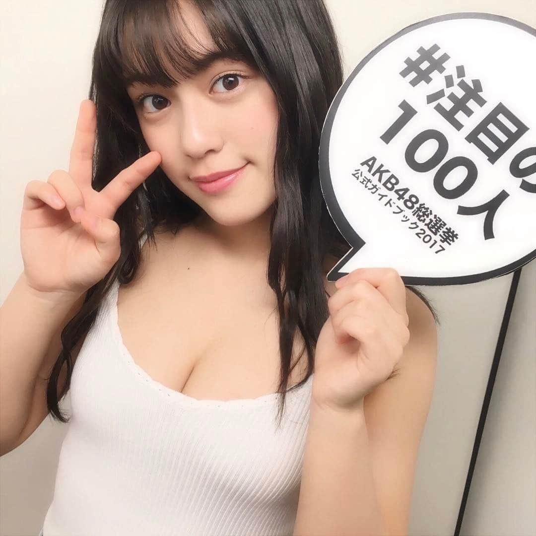 h3artbrak3rsさんのインスタグラム写真 - (h3artbrak3rsInstagram)「#ske48 #sakipon #竹内彩姫 #さきぽん  #AKB48総選挙 #公式ガイドブック2017 #注目の100人」4月16日 23時17分 - h3artbrak3rs