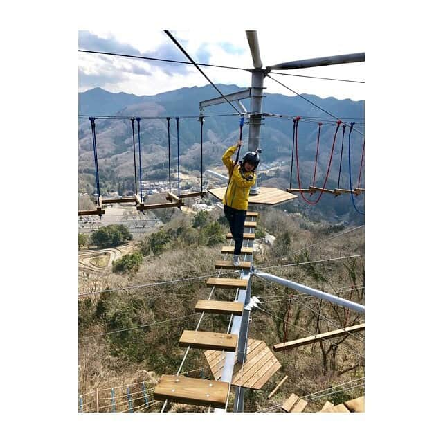 林美沙希さんのインスタグラム写真 - (林美沙希Instagram)「挑戦してきました！ ちなみに、高いところはあまり得意じゃありません。 今日の新着ニュース内で放送予定です♪ #テレ朝#Jチャンネル#林#さがみ湖#マッスルモンスター#度胸試し」3月24日 15時18分 - misaki0hayashi