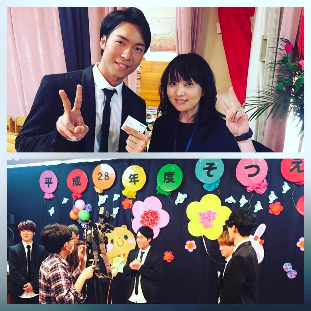 西田隆人のインスタグラム：「RAB青森放送の秋山アナ(^^) インタビューされる側ってまだ慣れないです！笑  30日（木）夕方ニュースで放送予定のようですので、ぜひご覧ください！  取材後、勝手ながら全都道府県のテレビに出演したいという野望を抱きました！笑」