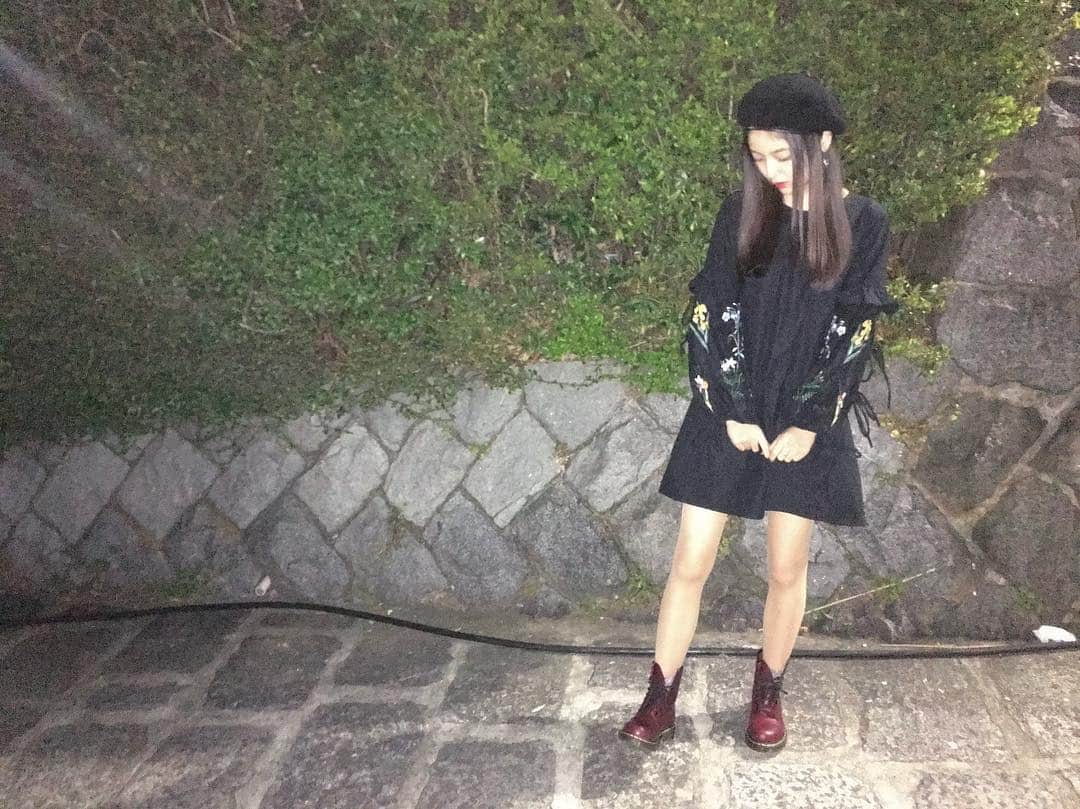 工藤美桜さんのインスタグラム写真 - (工藤美桜Instagram)「昨日の。このワンピースは袖が可愛いのです。❤︎ #ootd #私服 #みおのふく」3月26日 22時02分 - mmio_kudo