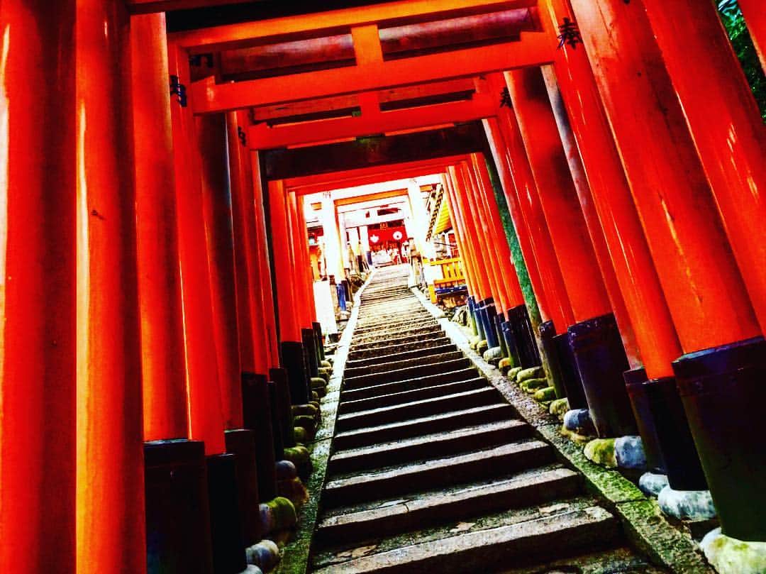 町山博彦のインスタグラム：「🙏⛩🙏 #kyoto  #fushimiinaritaisha #getpower パワー漲った！」