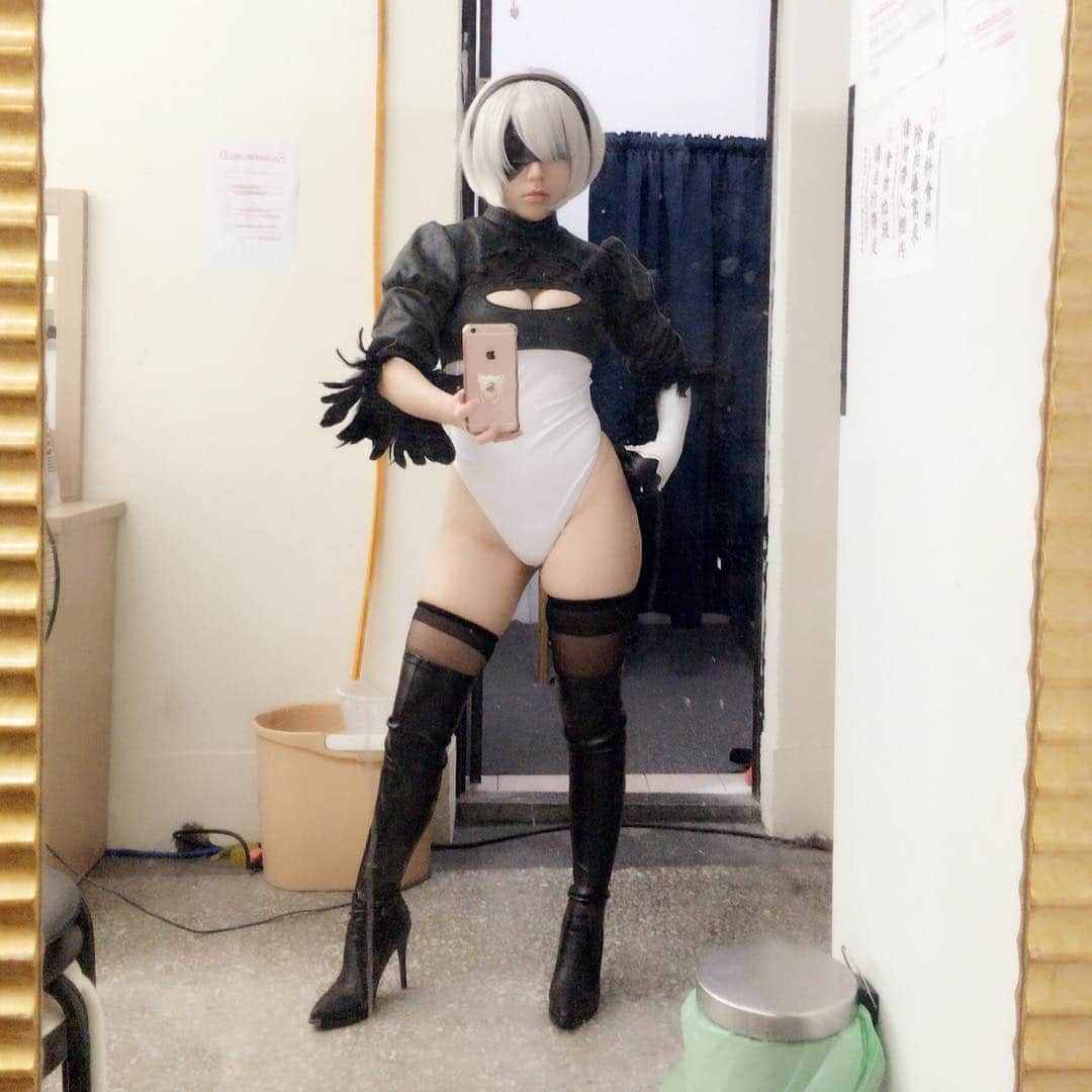 千尋さんのインスタグラム写真 - (千尋Instagram)「2B❤️ #2B #nierautomatacosplay」3月29日 0時00分 - chihiro_chang