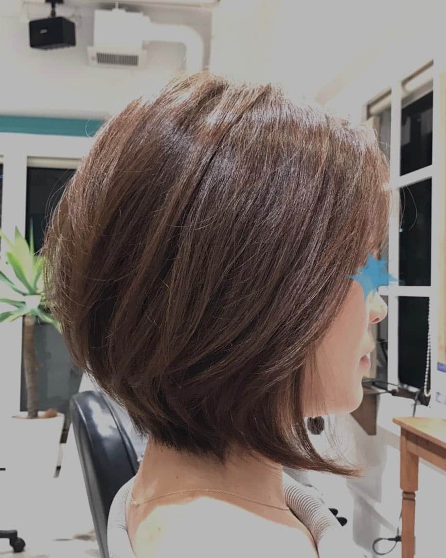 保志ゴローのインスタグラム：「GRBBゴローバージョン。 #グラボブ #前下がり#bob#レイヤーボブ #naturaaolani #natura_aolani #natura_aoyama #natura」