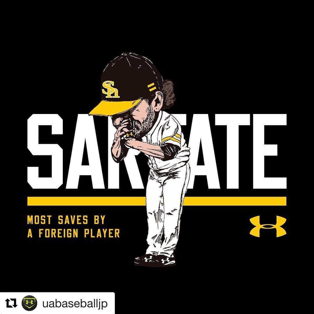 のインスタグラム：「デニスさんおめでとうございます！！ 僕もこれ欲しいです。笑  #TeamUA #sbhawks @uabaseballjp」