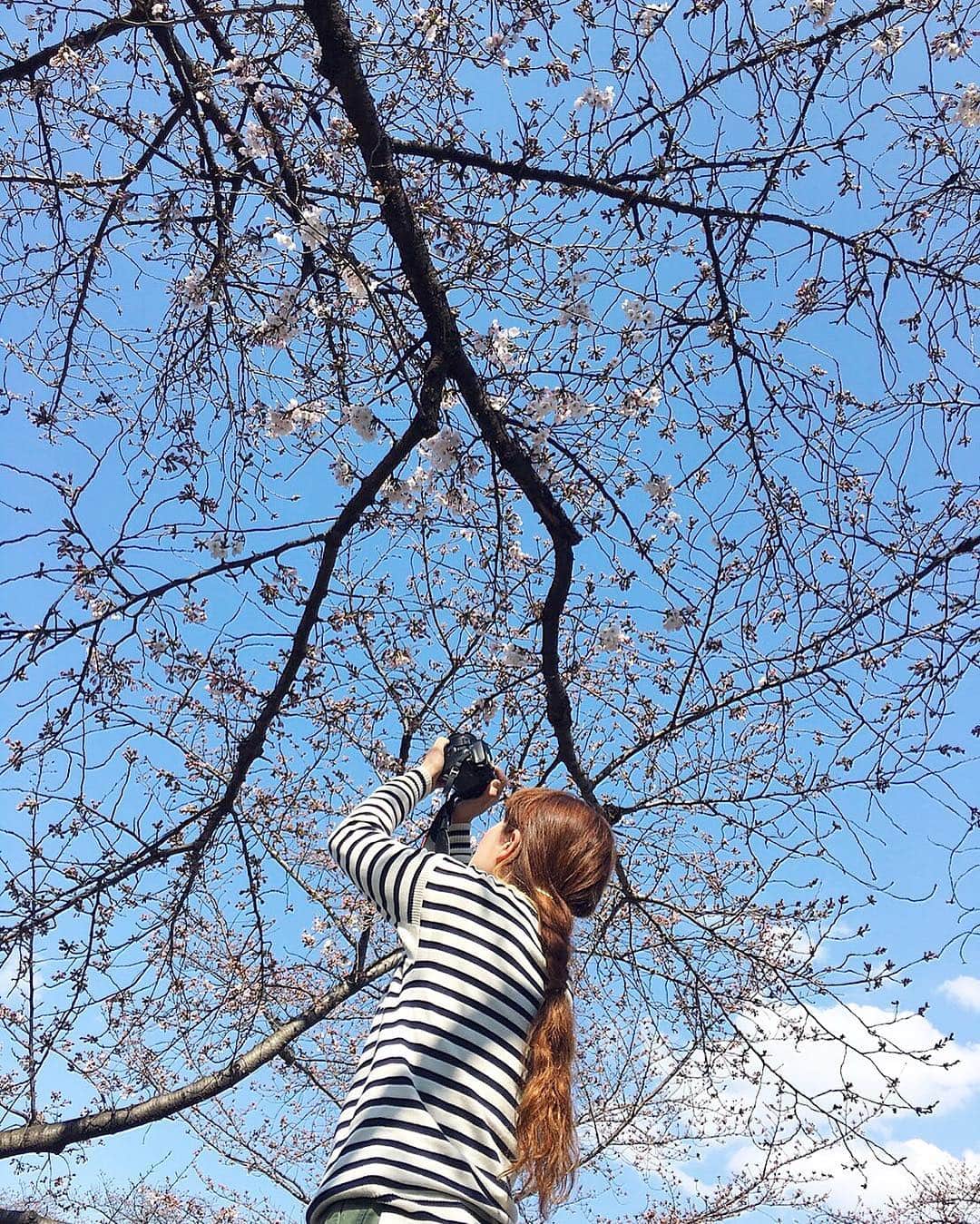 のインスタグラム：「今日は早番の後、新大阪チームと合流してカラオケへ(๑′ᴗ‵๑)  フリータイムとか久しぶりすぎてテンション上がりました◎  写真は昨日は友だちが撮ってくれたもの＊ 早く満開の桜が見たいです(*´ω`*)」