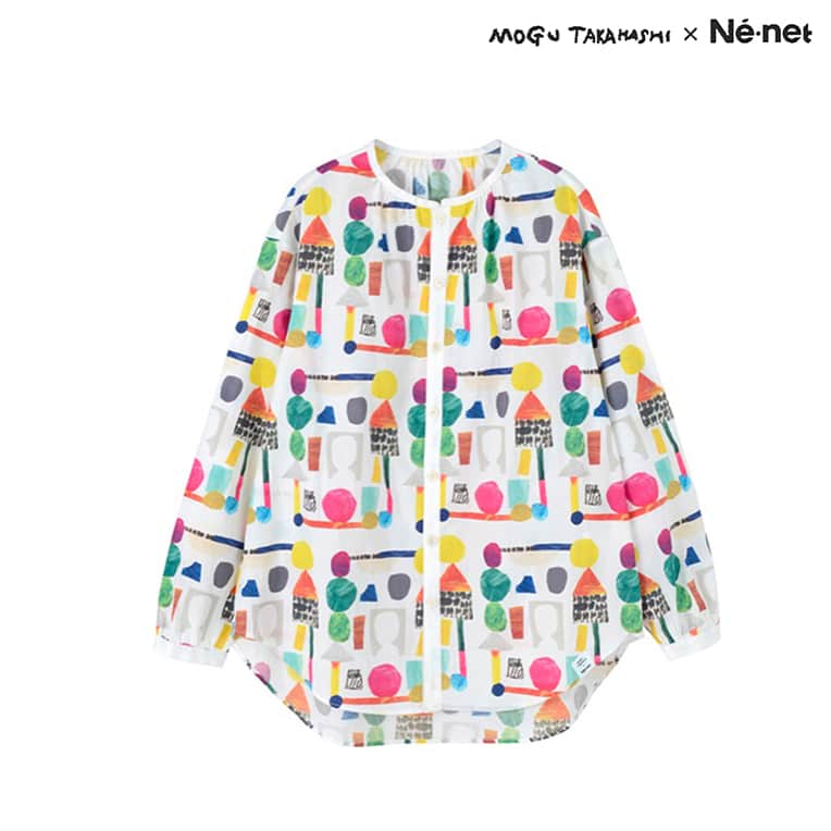 Mogu Takahashiのインスタグラム：「Mogu Takahashi x Nè-net 本日より全国発売です。大阪のHumor Shop 南堀江店では4/6-30日までフェアと作品展が開催中。ここに載せてない商品、色展開もあります。わたしのおすすめはリュックとシャツ！ #nenet #mogutakahashi」