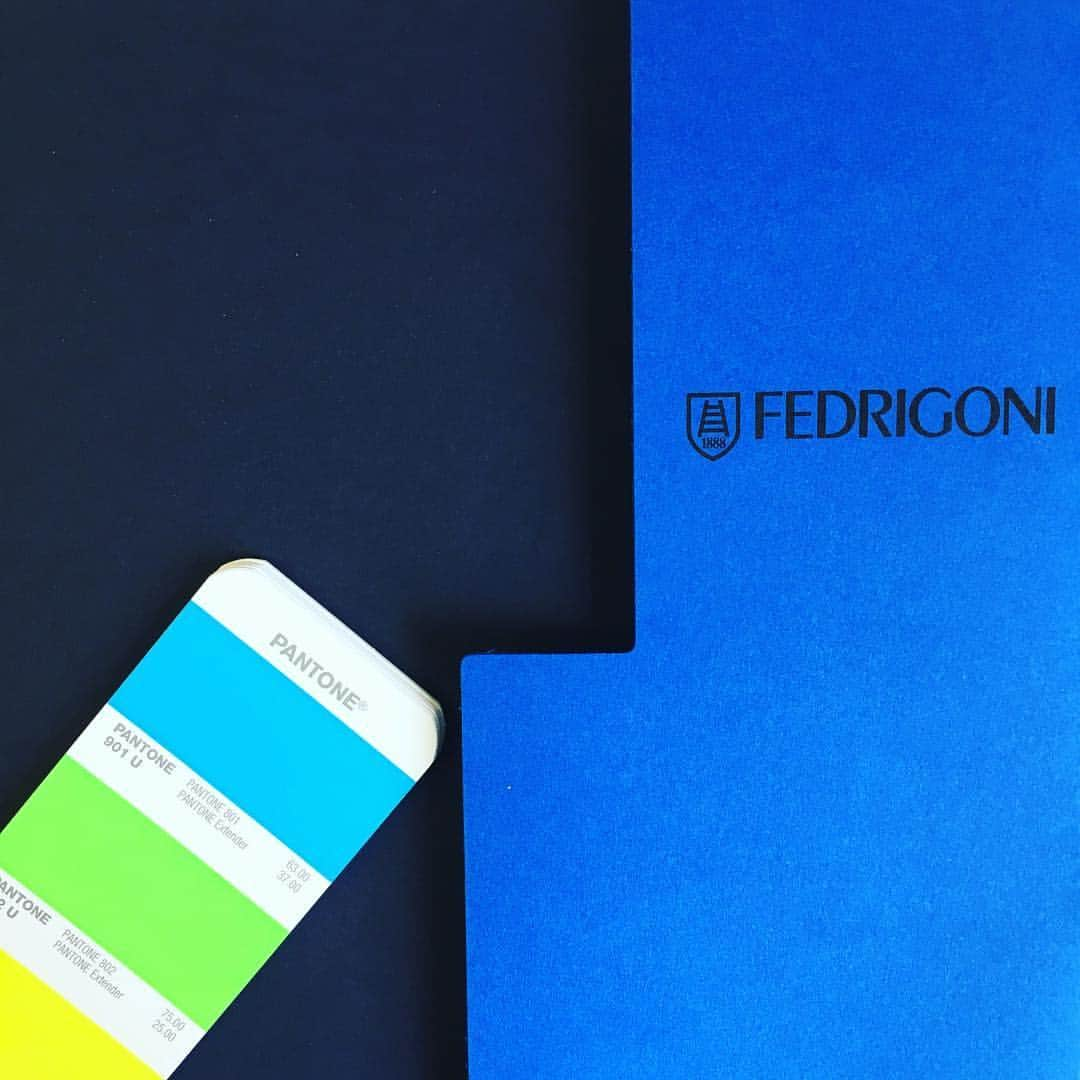 Nine Sixtyのインスタグラム：「Paper and Pantones for a new branding job #fedrigoni #pantone」