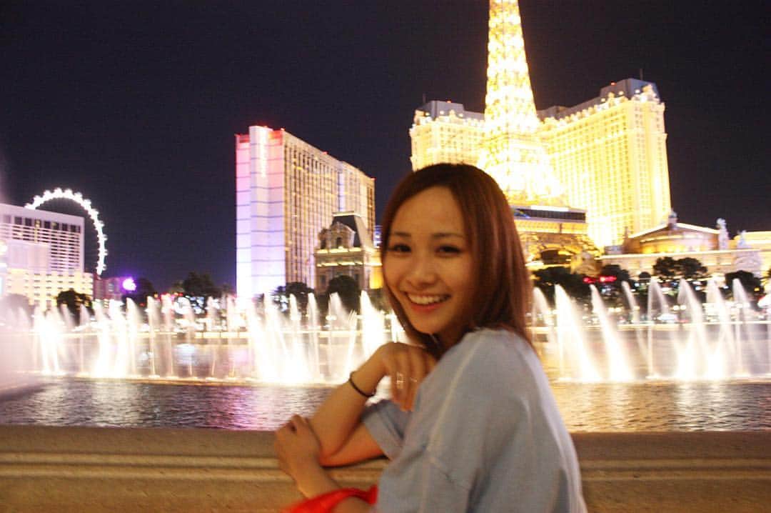 武田紗季のインスタグラム：「Bellagio🌌 #Lasvegas #nevada #usa #bellagio #bellagiofountains #travel #watershow #vegas」