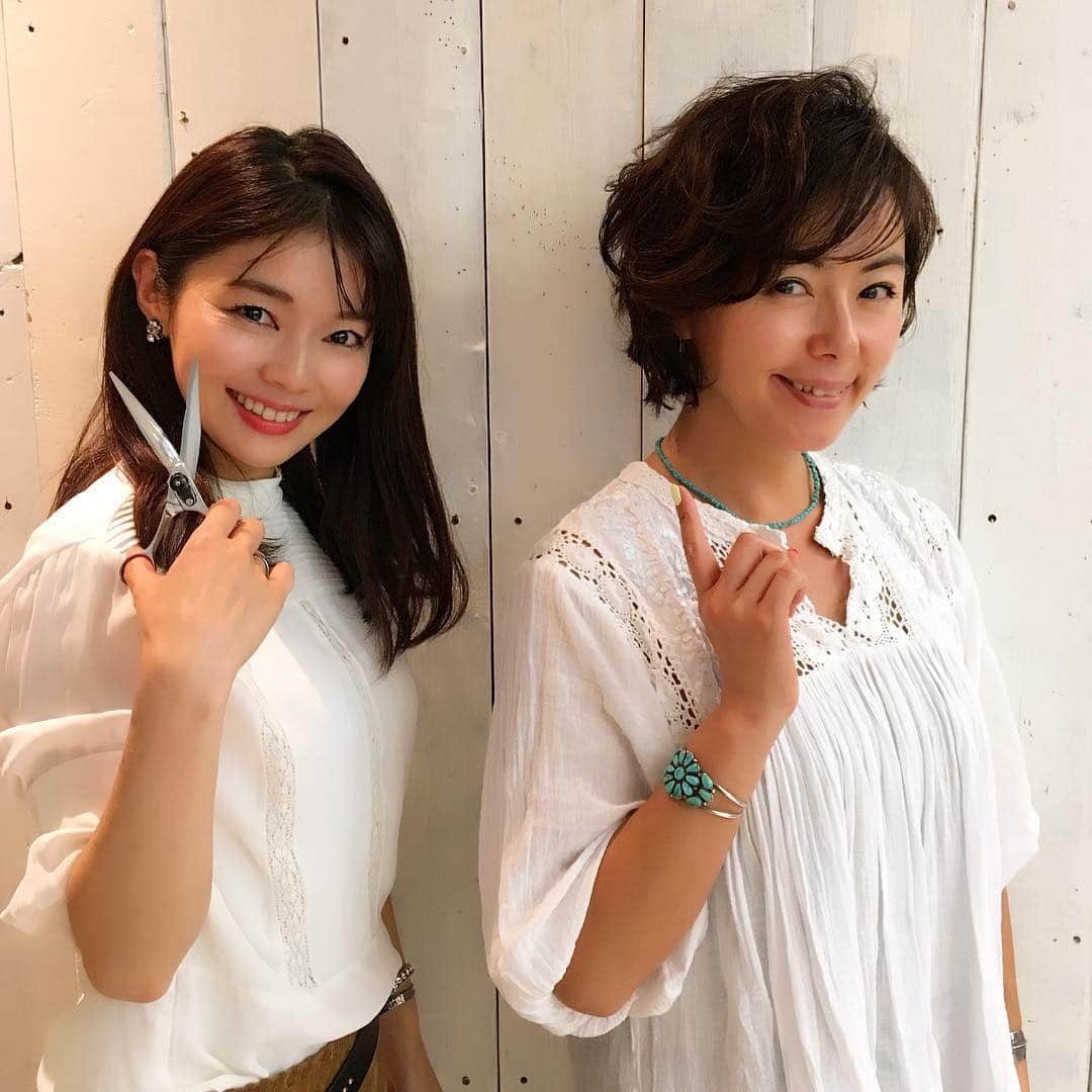 田中律子さんのインスタグラム写真 田中律子instagram 弟のお嫁ちゃん かなちゃんの新しくオープンしたサロンでヘアカット さらに短くカットしてもらいました もはや伸ばせません Hair Make Pur Http Purhair Tokyo Haircut Hairmakepur ボブからの