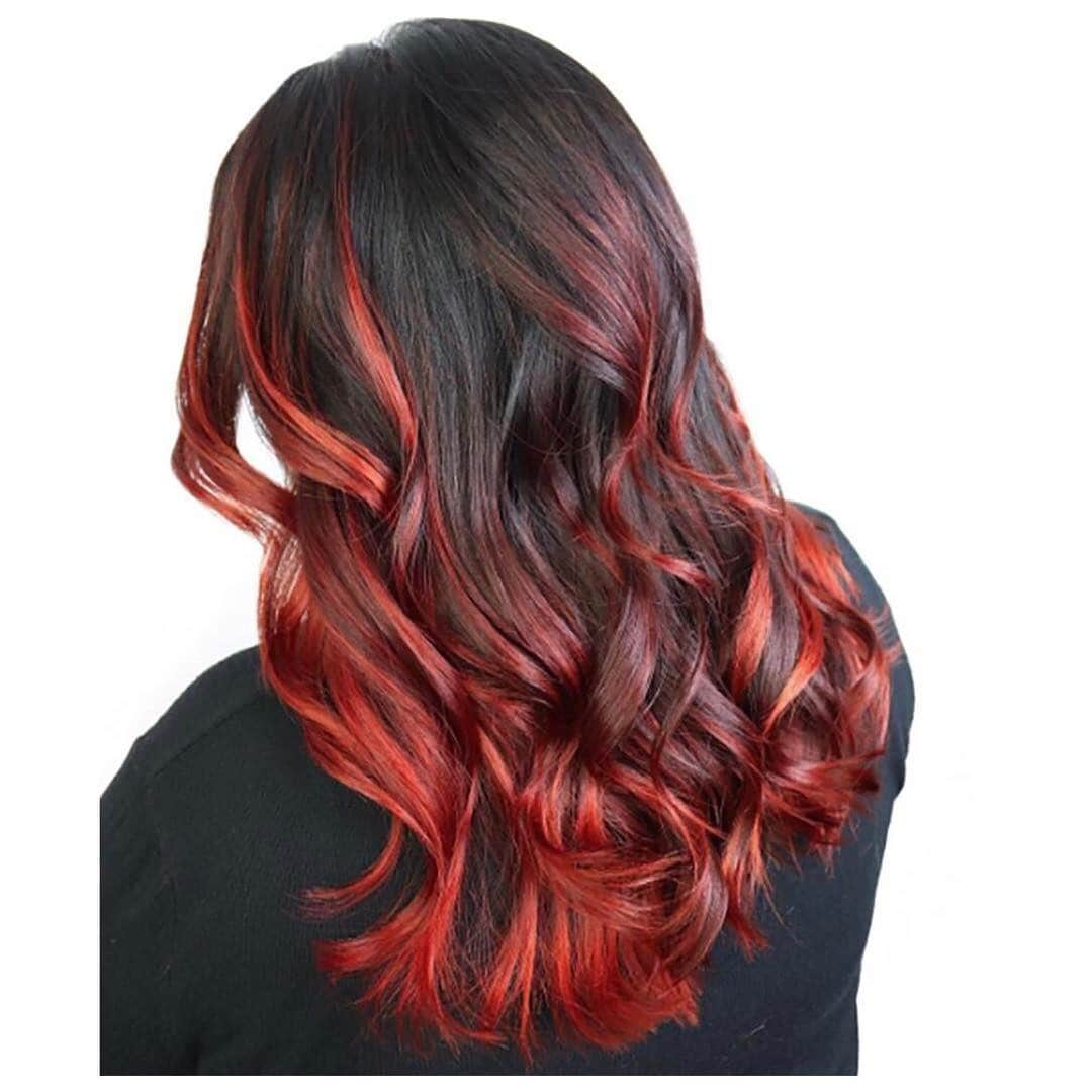 CosmoProf Beautyさんのインスタグラム写真 - (CosmoProf BeautyInstagram)「Red haute balayage @constancerobbins You don't need coffee ☕️ when you can wake up to this hair every morning 🔥🔥🔥 The ColorSync HD Red's are E V E R Y T H I N G. I used a combo of HDRR & HDCR over prelightened balayage to get this firey melt ❤️ ・・・ #cosmoprofbeauty is proud to support those who are #licensedtocreate smoldering hair ・ ・ ・ ・ #repost #constancerobbins @matrixusa #matrixusa #matrix #matrixhair #colorsync #colorsynchd #matrixcolorsync #balayage #redbalayage #balayageombre #redhair #redhairtips #redhaircolor #curls」4月13日 0時38分 - cosmoprofbeauty