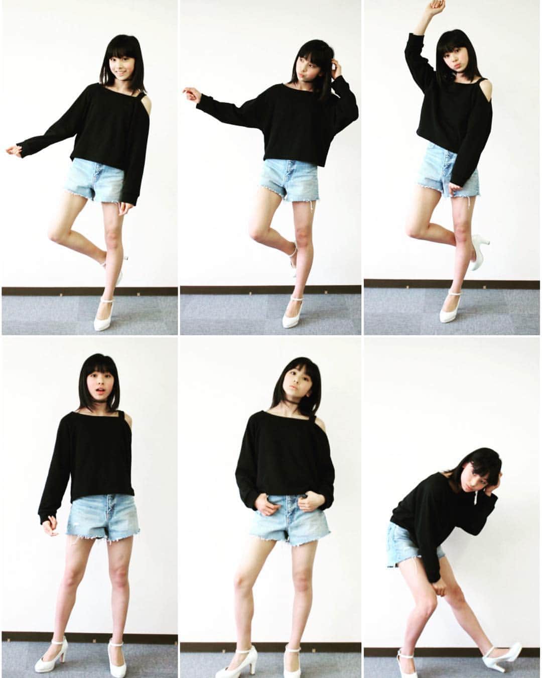栗田桃花 栗田桃花さんのインスタグラム写真 - (栗田桃花Instagram)「ポージングレッスン🐥🎶 服のイメージをどう伝えるか？  手の位置や角度、視線、表情、足の向きetc ほんの少しの違いで魅せ方が変わる✨ おもしろい😆✨ #tga17 #tga17_rt #FiNC  #ポージング #健ちゃん先生 ...