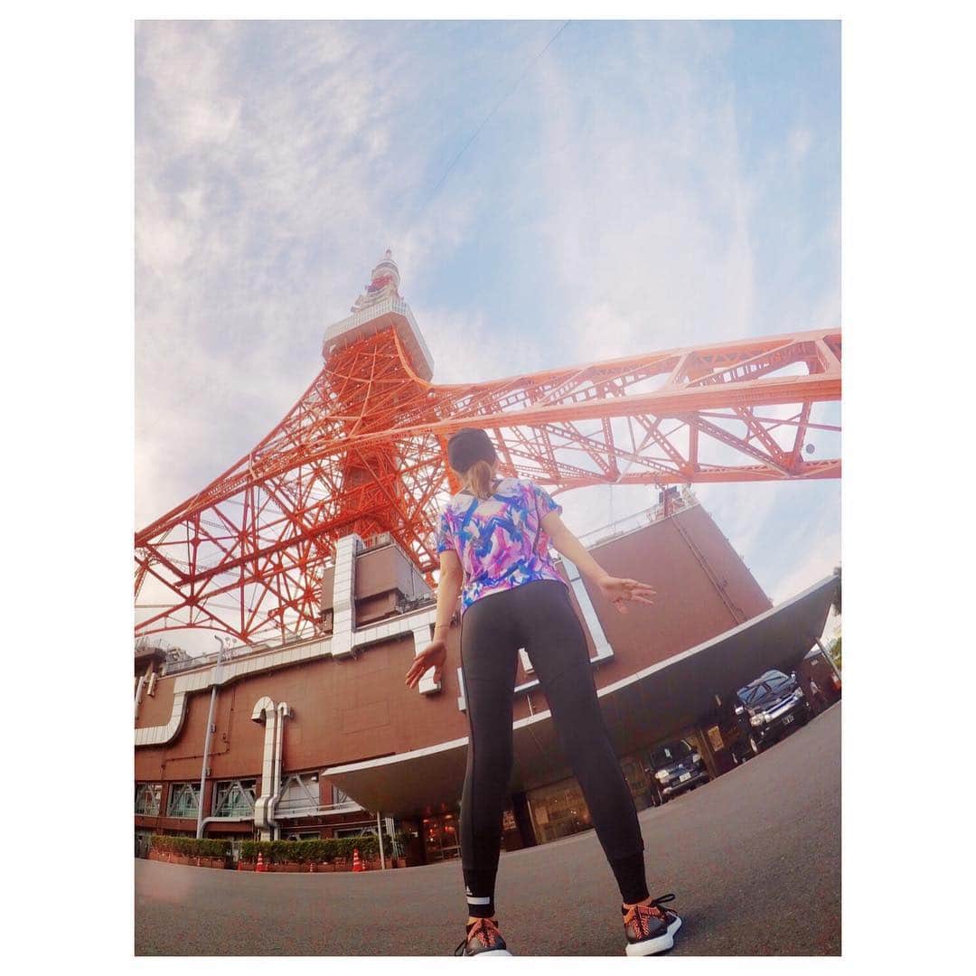 宇野実彩子さんのインスタグラム写真 - (宇野実彩子Instagram)「G.W最終日は #東京タワー 🗼まで #running  #gopro で見上げてみた📷💕」5月8日 11時57分 - misako_uno_aaa