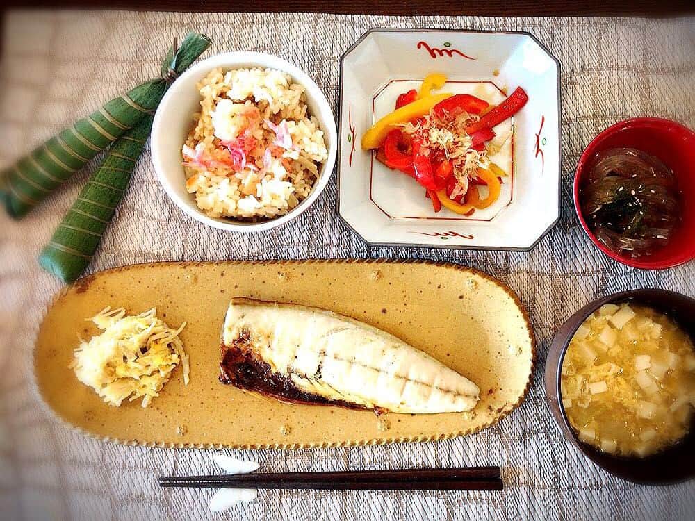 熊田曜子さんのインスタグラム写真 - (熊田曜子Instagram)「おうちごはん🍚  #dinner #おうちごはん #手作り #和食」5月8日 16時33分 - kumadayoko