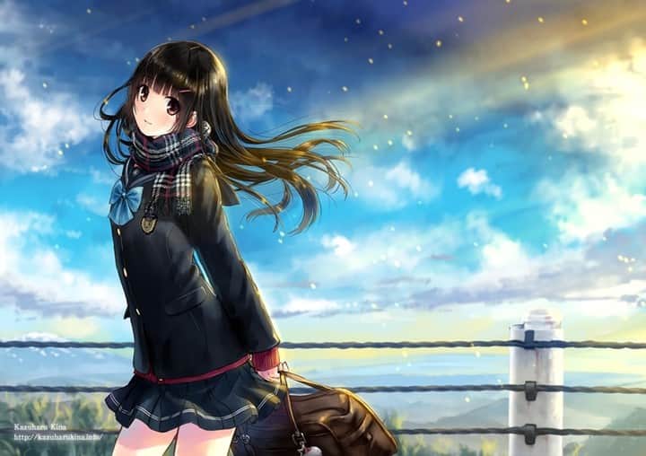 和遥キナさんのインスタグラム写真 和遥キナinstagram 雨上がりの快晴 イラスト イラストレーター イラストレーション 制服 絵描きさんと繋がりたい 女子高生 描いてみた 絵 アニメ 二次元 セーラー服 黒髪ロング 5月9日 21時58分 Kazuharukina