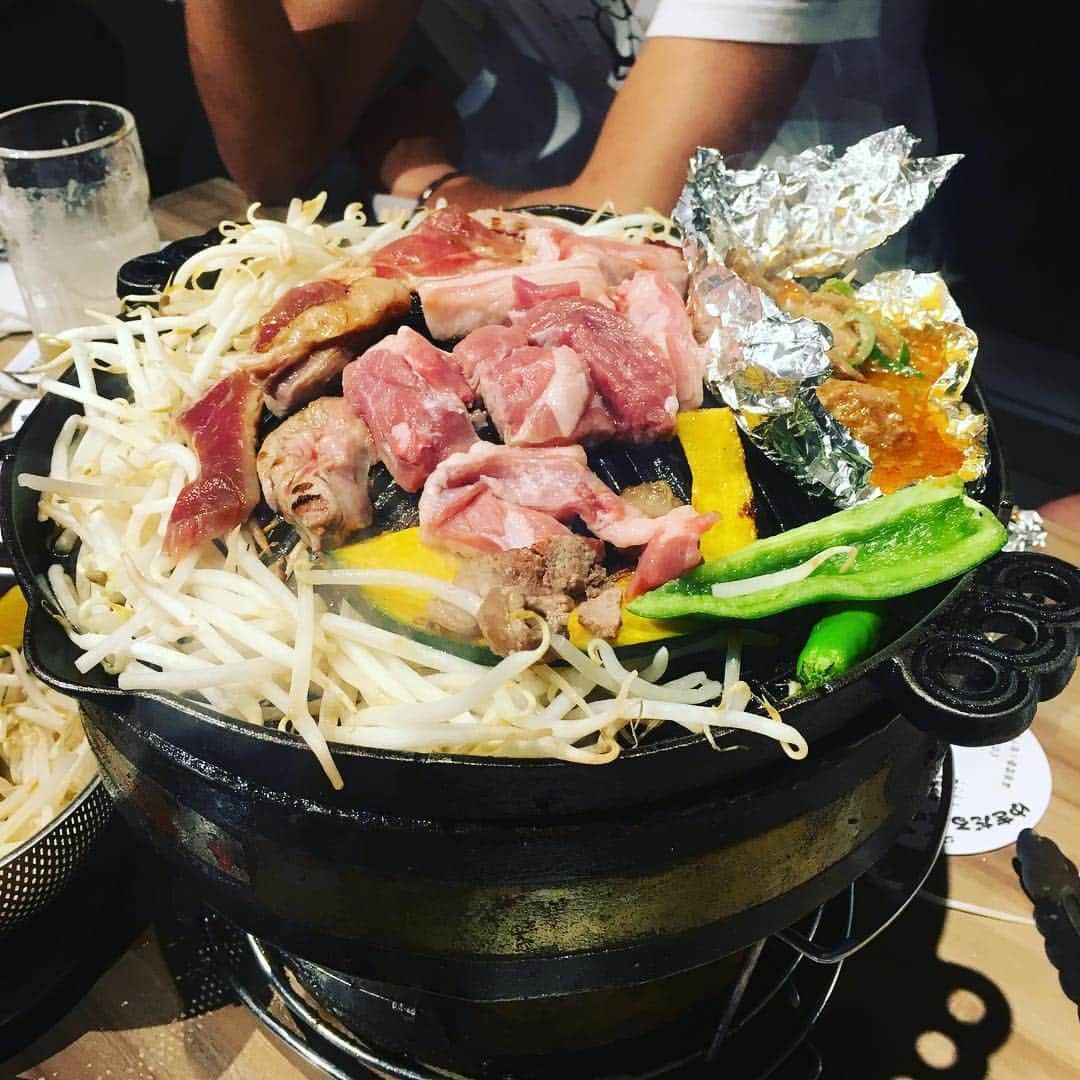 松下祐樹のインスタグラム：「#ジンギスカン #ゆきだるま #両国 #美味 #良質なタンパク質」