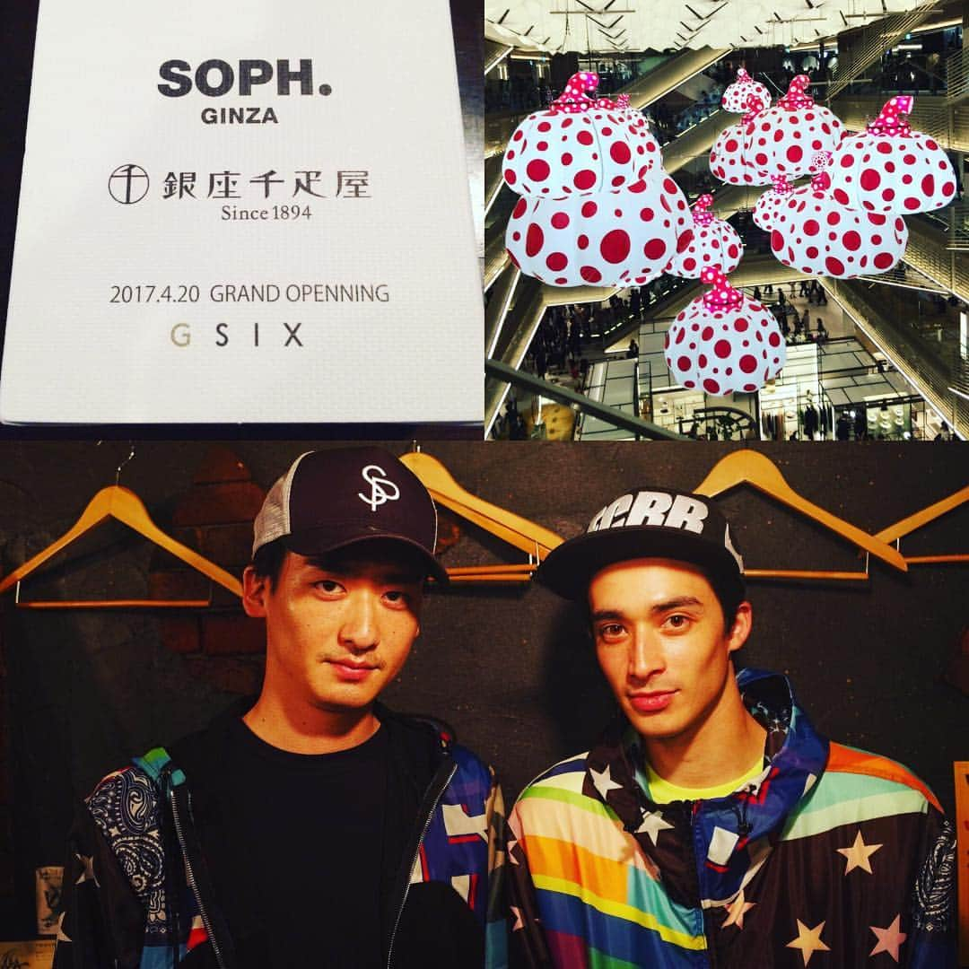 ダイキさんのインスタグラム写真 - (ダイキInstagram)「昨日GINZA SIXのレセプションに 行って来ました！ KAIOくんとSOPH.のマルチパターンパーカーを合わせて✨ #gsix#ginzasix#sophnet#soph #ブリリアン#brillian」4月19日 16時44分 - daiki_sugiura0619