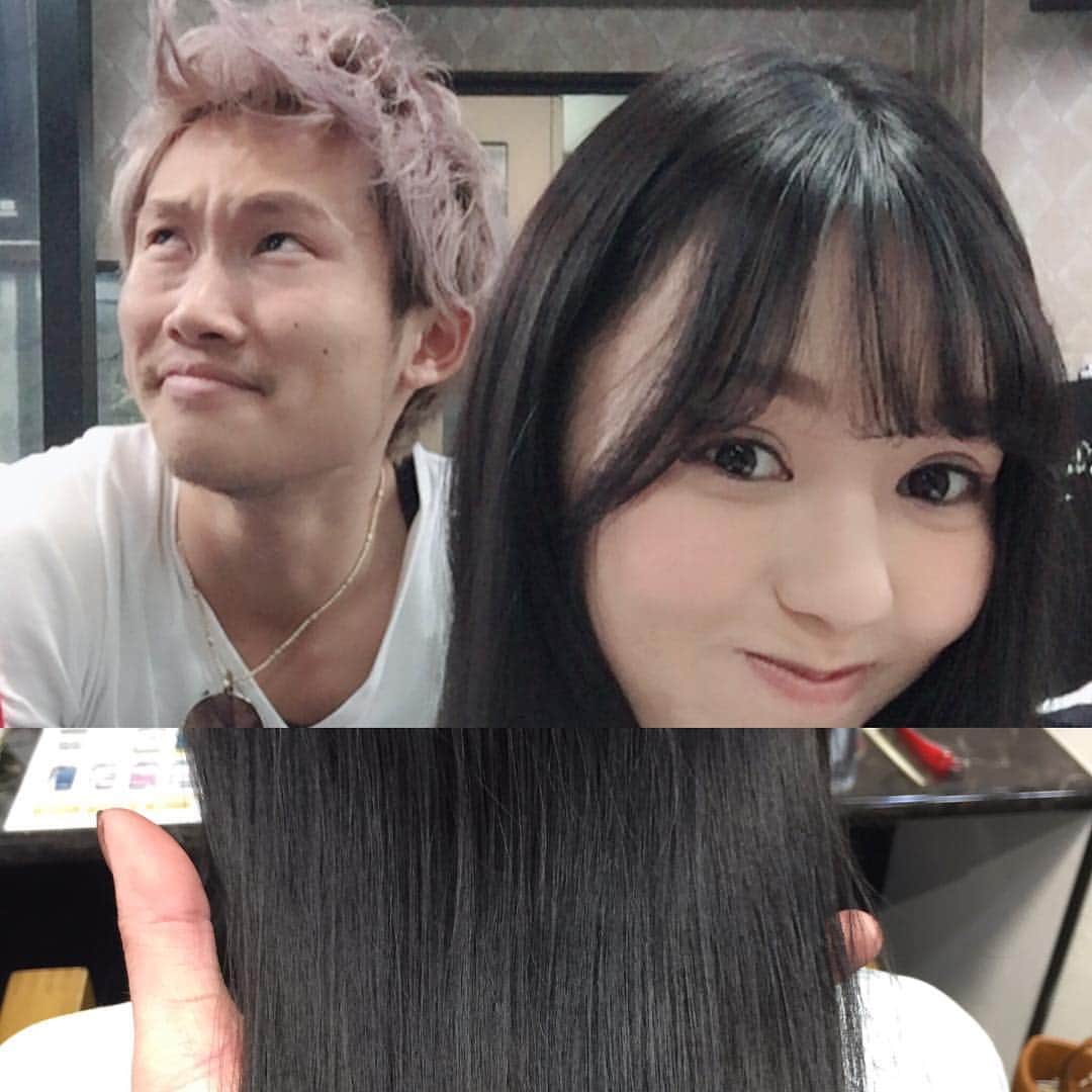 希志あいののインスタグラム：「今日も安定の塩ぴ💇🙆‍♂️✨✨ いつもありがとうございます🙏✨ #アンククロス #塩川さん #店長さん #おちゃめ」
