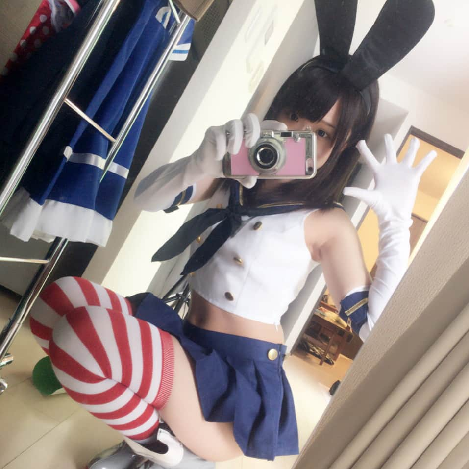 夏乃ひまわりさんのインスタグラム写真 - (夏乃ひまわりInstagram)「きょおの撮影でコスプレしたの♡ 艦コレ＆セーラームーン💕💕 コスプレたのしい🤗❤️」4月26日 17時32分 - hima2525n