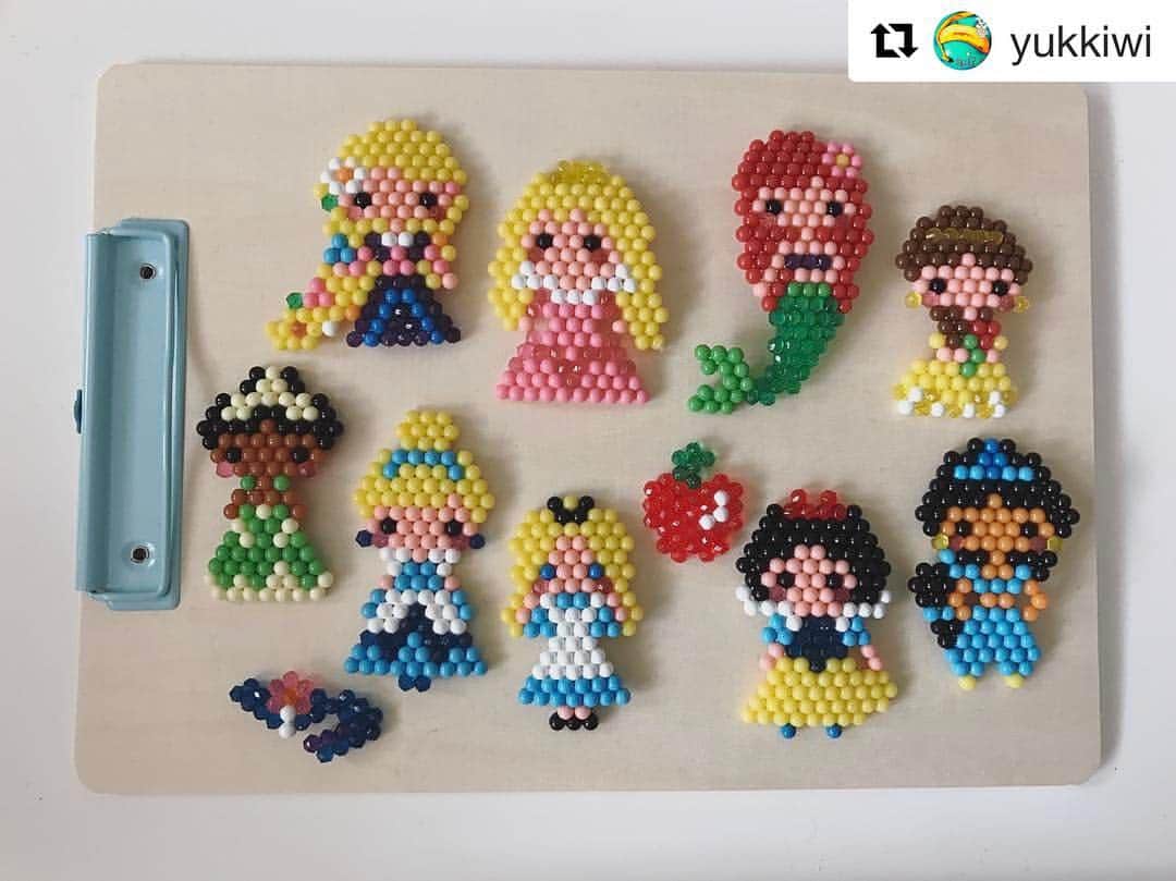 アクアビーズ公式さんのインスタグラム写真 アクアビーズ公式instagram たくさんのディズニープリンセスを作って下さいました 一人だけ ディズニープリンセスではない子が混ざっているみたいです みなさんわかりましたか アクアビーズディズニープリンセス