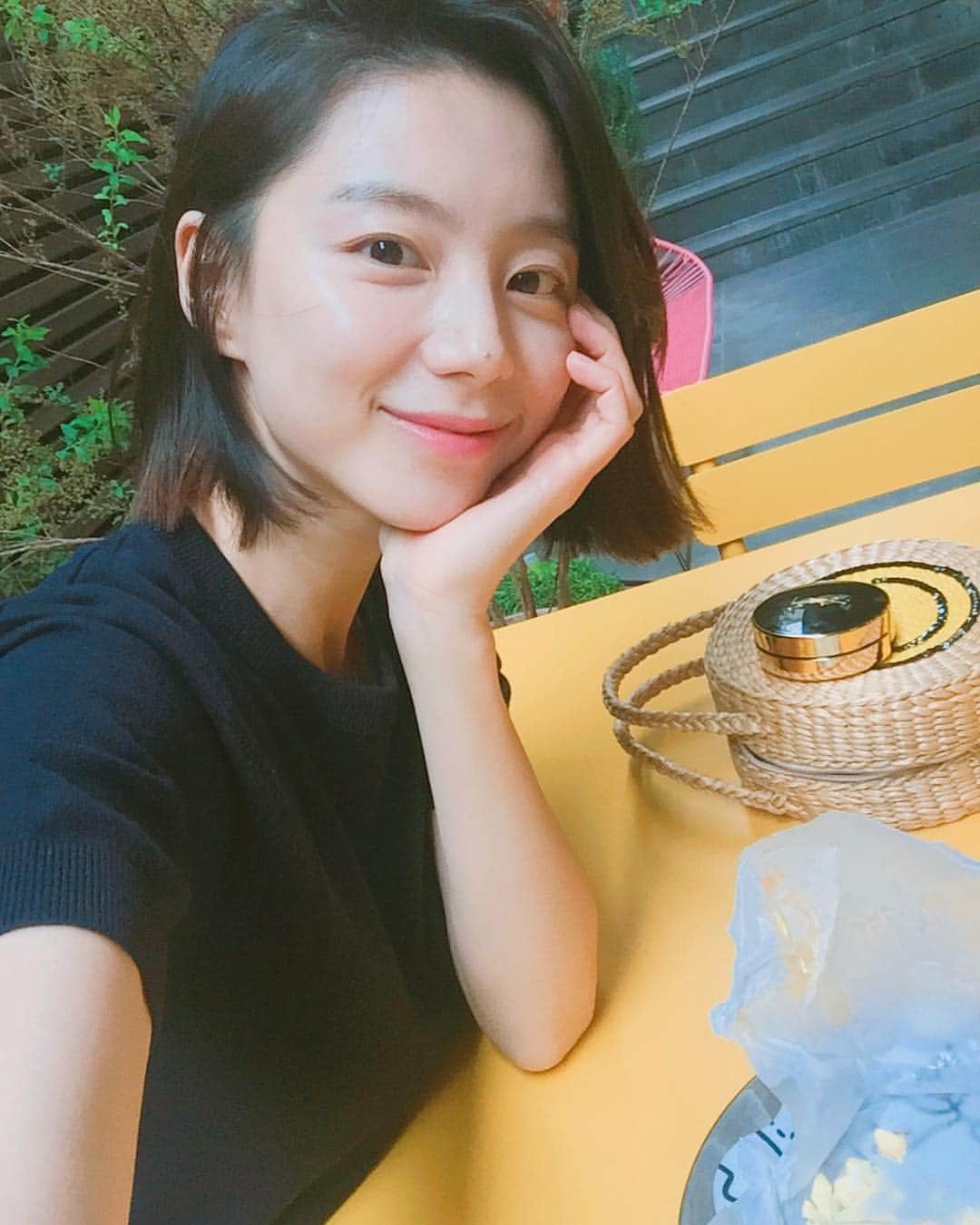 パク・スジンのインスタグラム：「아이고 시원해라♡  #단발」