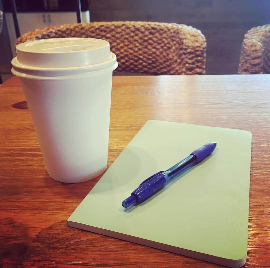 吉田沙織のインスタグラム：「New chapter of my life. Writing is important step when you decide something. Always I realize I am crazy 🐣ok, just go crazy🐣👏🏻 #moleskin #mynotelife #hehe」