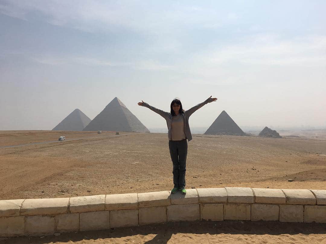 花總まりさんのインスタグラム写真 - (花總まりInstagram)「パノラマ #ピラミッド #エジプト」5月5日 17時49分 - hanafusamari_official