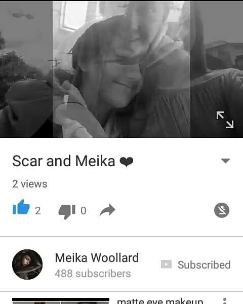 メイカ・ウーラードのインスタグラム：「new vlog @meikawoollard I is a first likes yeahh n views @meikawoollard its cool she love her bff」