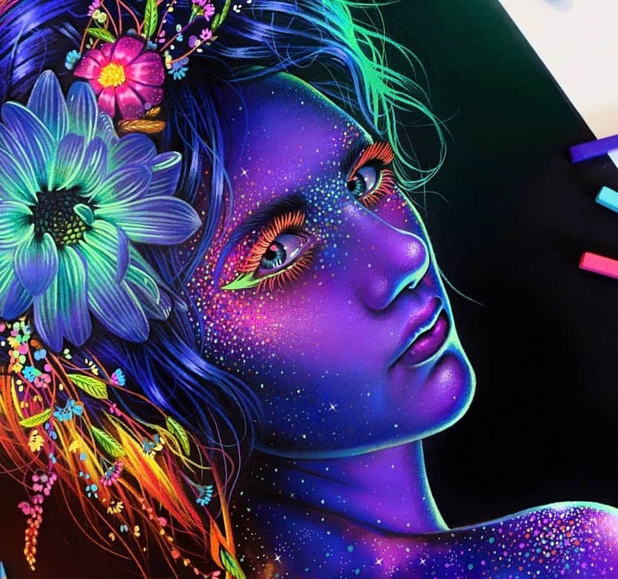 Morgan Davidsonさんのインスタグラム写真 - (Morgan DavidsonInstagram)「A little close up of my glowing galactic girl! 💖💕 Can't wait to do more drawings that I've had stuck in my head for so long! 💃 Also, on a unrelated note I decided to make a personal Instagram @morgandavidsonpersonal and I have idea what kind of stuff I'm going to post on there yet but I thought I'd just let you guys know it existed, lol. 😜」6月6日 4時56分 - morgandavidson