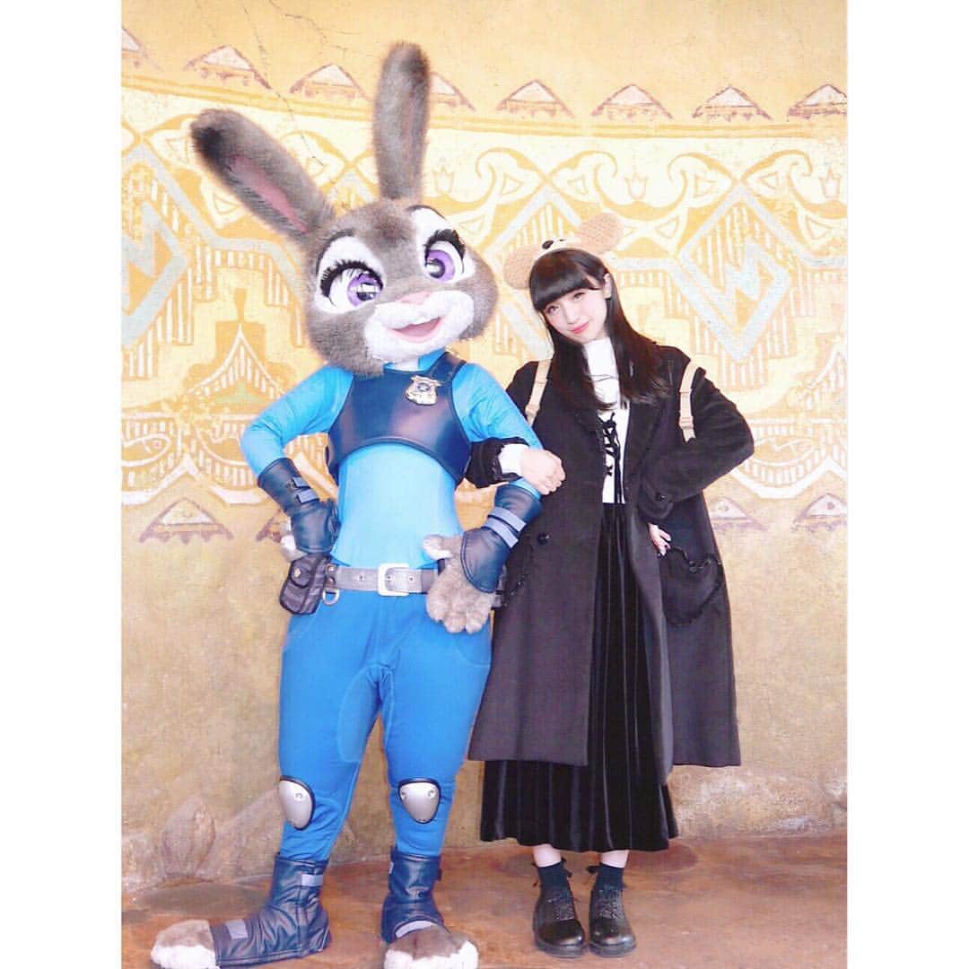 のインスタグラム：「. . 2016.11.28 Shanghai Disneyland . with Judy 🐰💙 . #shanghaidisneyland #上海ディズニーランド #SHDL #judyhopps #ジュディホップス #judy #ジュディ #zootopia #ズートピア #shanghai #yuemiyatani #宮谷優恵 #yuechi #ゆえち」