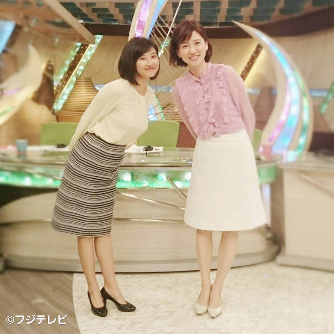 フジテレビ「とくダネ！」のインスタグラム：「実は久々な菊川さんと梅津さんの2shot☆ チェックしたら3月以来でした。 来週も とくダネ！をよろしくお願いいたします!(^^)! #菊川怜 #梅津弥英子 #とくダネコーデ #どんなセリフが合うでしょう #とくダネ大喜利 #ファッション #コーディネート #今日のコーデ #コーデ #アナウンサー #大喜利 #2017 #6月2日 #水曜日 #とくダネ #tokudane #フジテレビ #fujitv 170602」