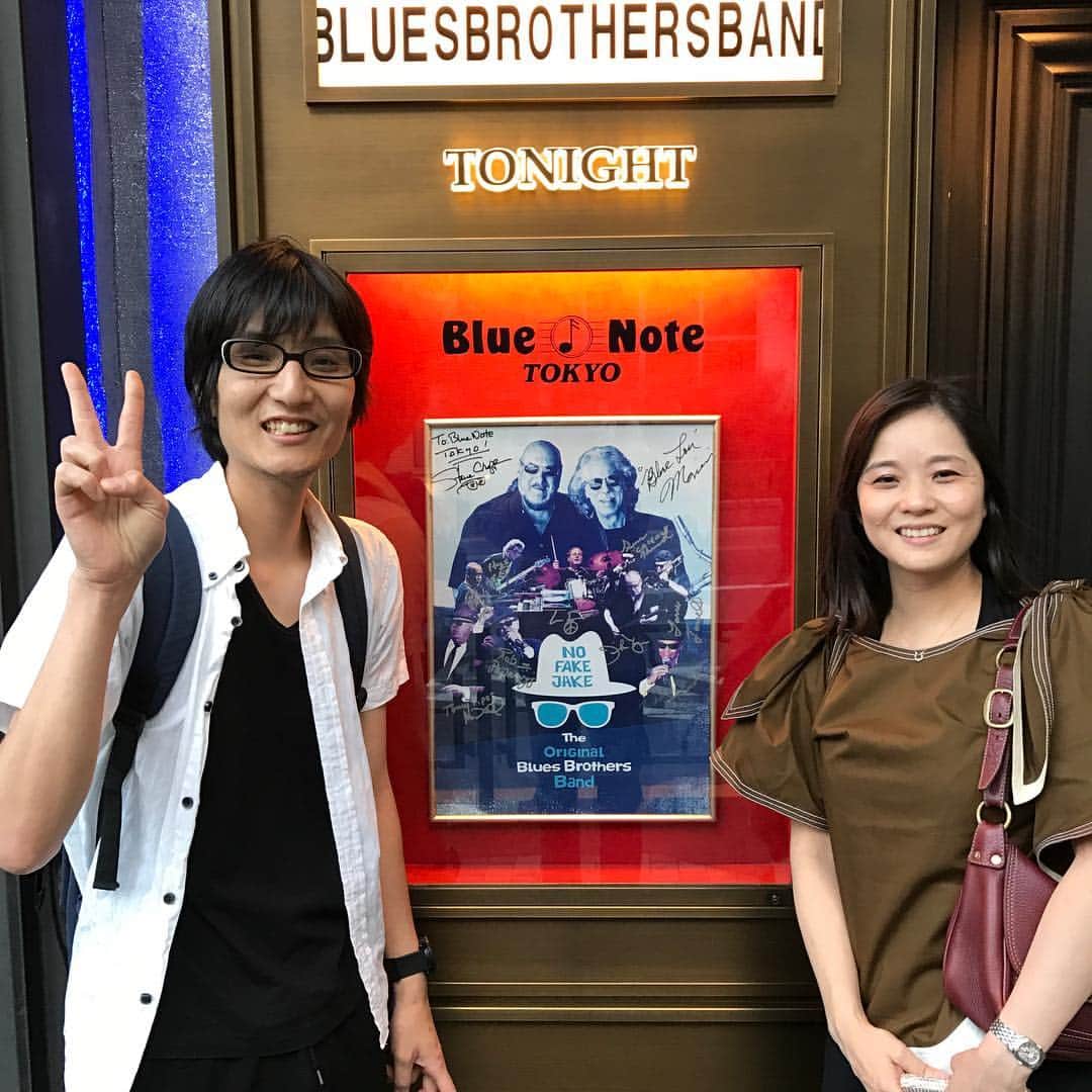 本坊元児さんのインスタグラム写真 - (本坊元児Instagram)「ブルースブラザーズに会えるなんて夢みたいだ #ブルーノート東京 #BLUES BROTHERS #スティーブクラッパー」6月3日 18時55分 - honbouganji