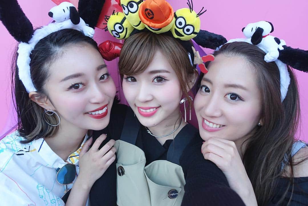 藤川沙弥のインスタグラム：「久しぶりすぎるUSJ🤣🎪❤️ いまから貸切ナイト楽しみます🌙🙊💕 . https://ticket.yahoo.co.jp/special/usj/special-night/ . . #USJ#USJ貸切#ヤフチケ#ユニバ#ミニオン#スヌーピー#minion#snoopy#happy#of#bff#셀카#셀피#셀스타그램」