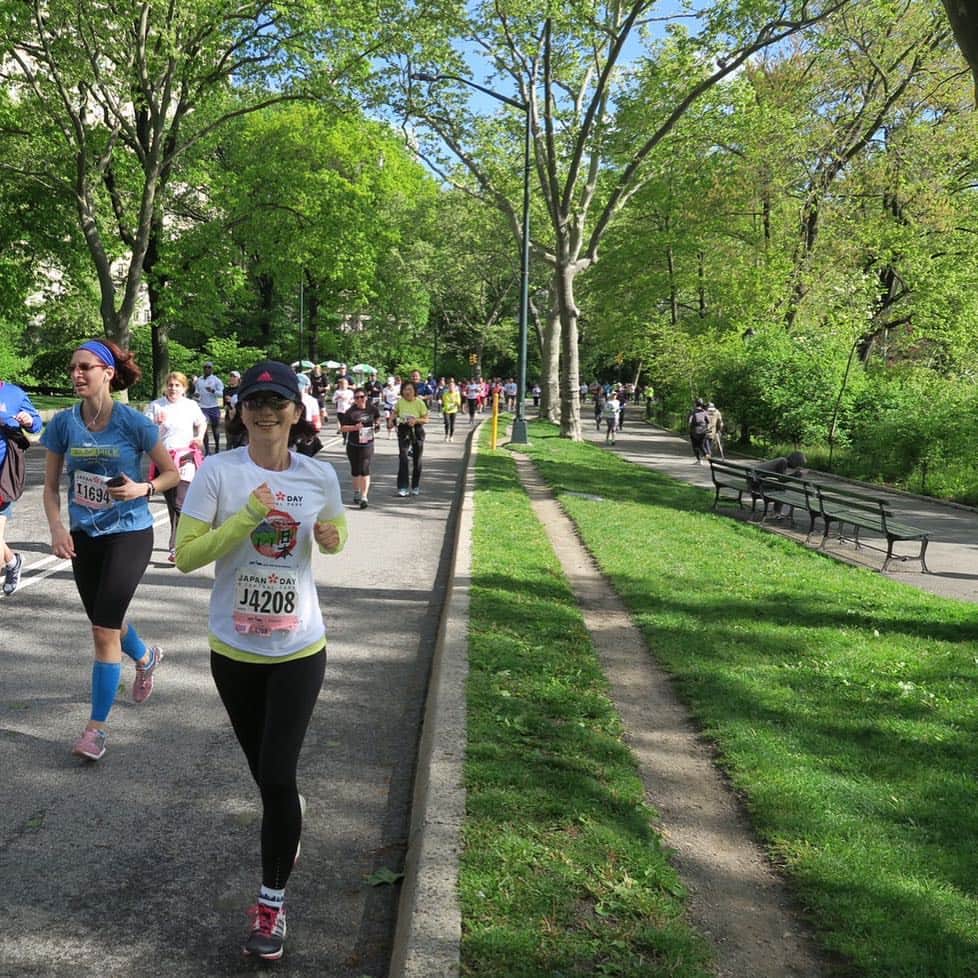久保田智子のインスタグラム：「#japanrun #japanday #centralpark #nyrr #newyork」