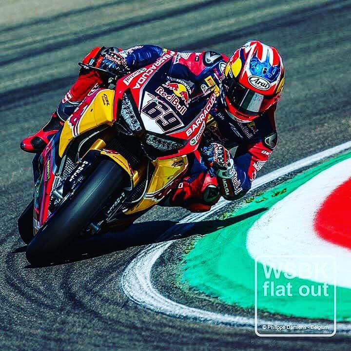 ニッキー・ヘイデンのインスタグラム：「Please follow @honda_powersports_us on Instagram @araiamericas @hondawsbk @redbull @daineseofficial @tissot_official @honda_powersports_us @iamspecialized @gpracingapparel」