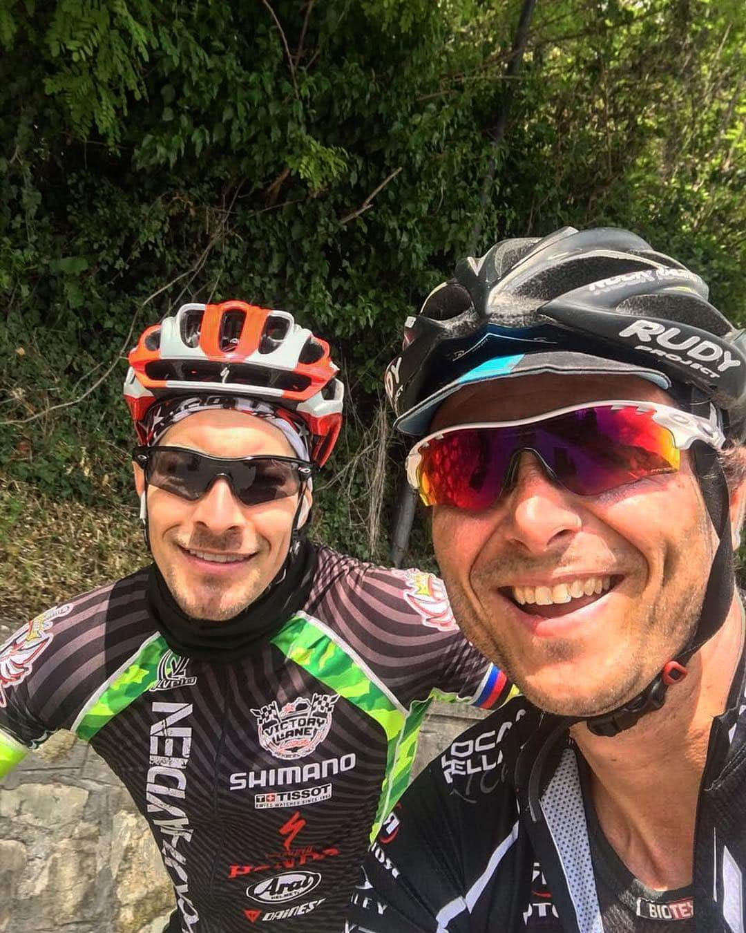 ニッキー・ヘイデンのインスタグラム：「Miles W/ the Mayor of Misano @denispazzaglini」