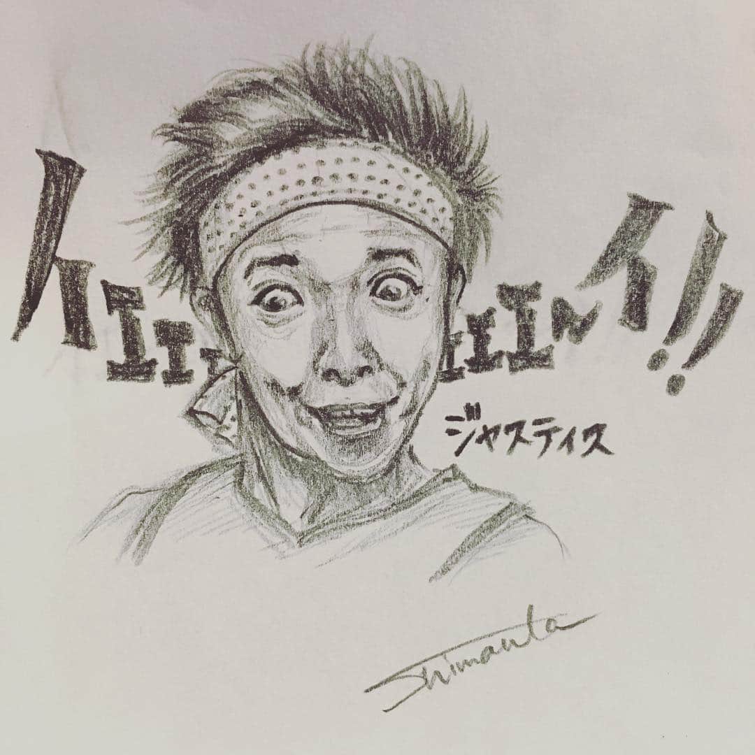 志真うたのインスタグラム：「［手習い］ 顔の筋肉の描き方のお勉強になる大先輩。  #illustration #japanese #comedian  #sunshineikezaki #pencilart #sketching #sketches」