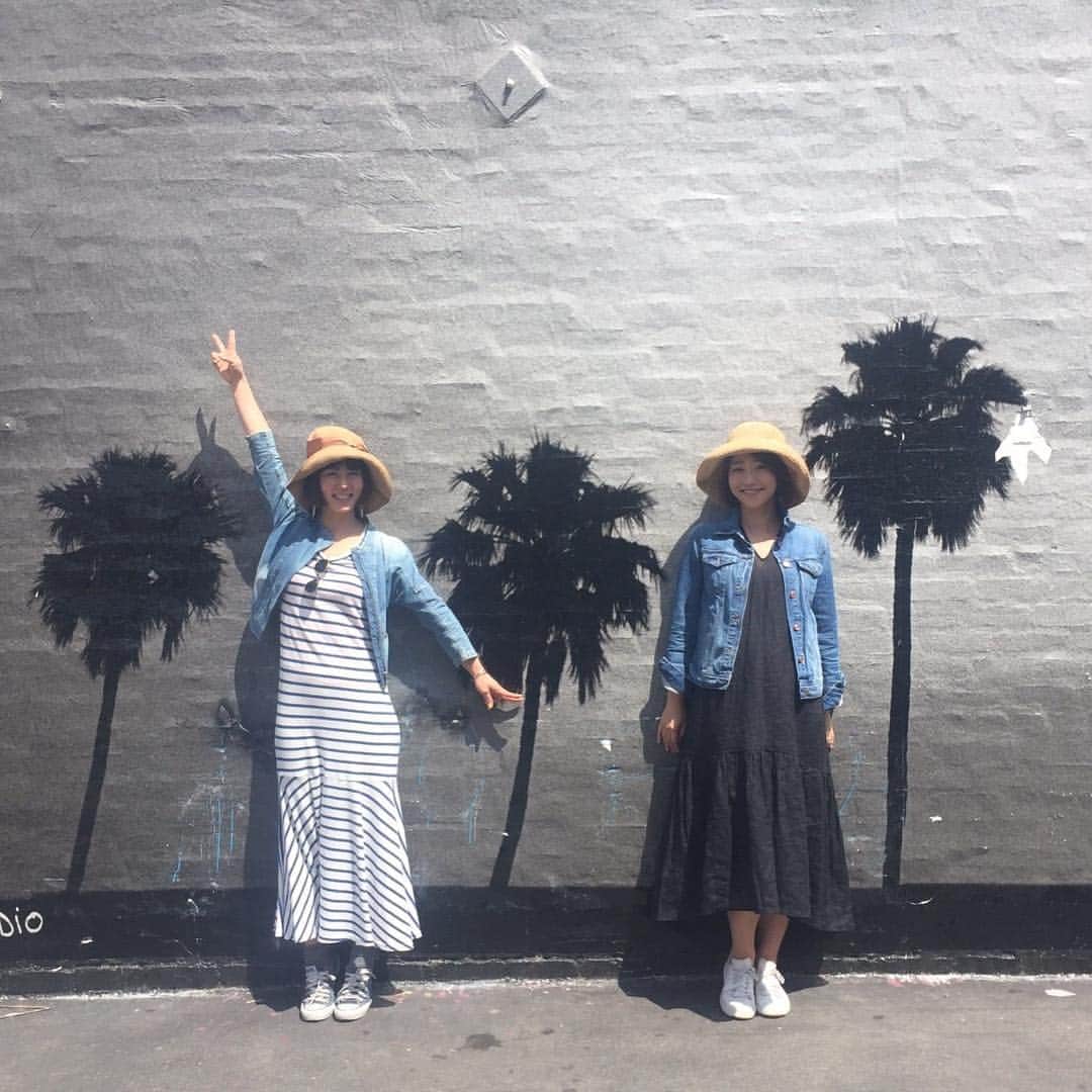 久保田智子のインスタグラム：「#losangeles #abottkinney  #ロサンゼルス with @makiarai58」