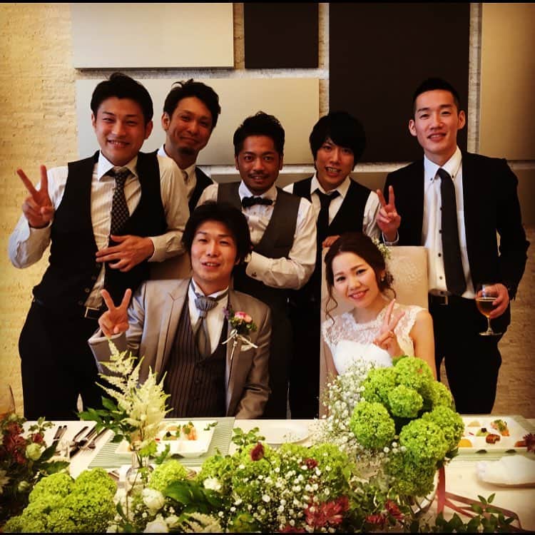 坂本隆行（ゴンゴール）のインスタグラム：「高校の奴の結婚式‼︎ in浜松 山下おめでとう〜‼︎」