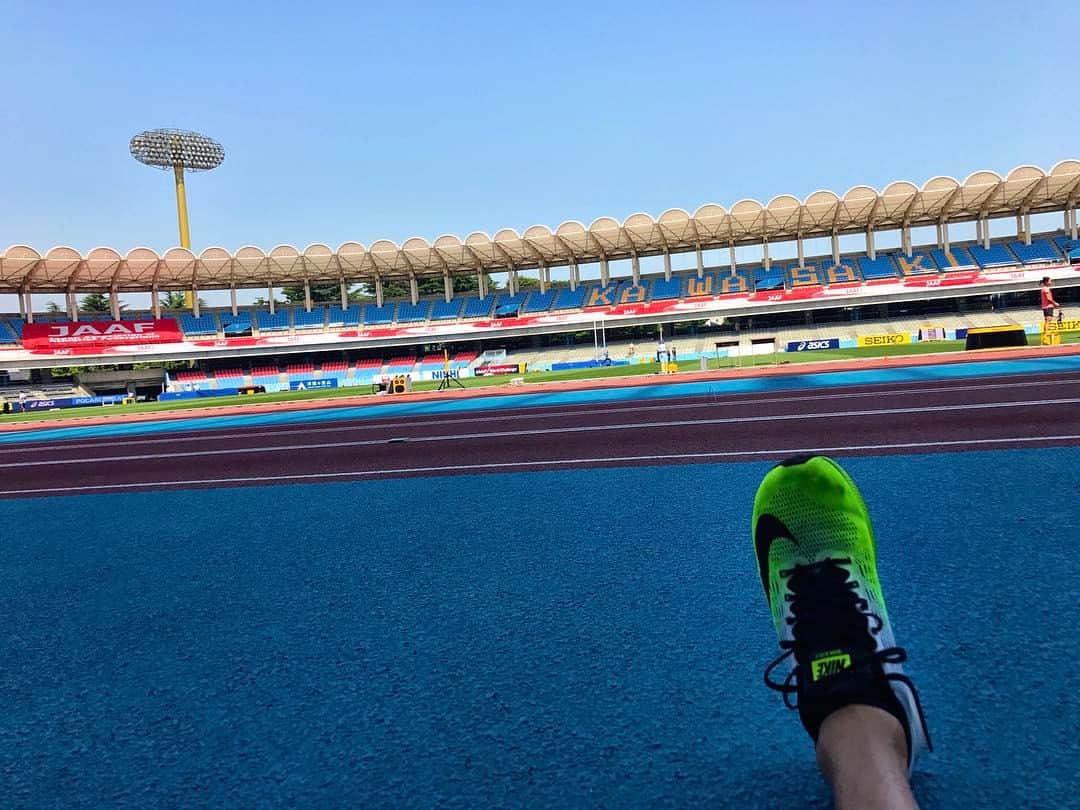 藤光謙司さんのインスタグラム写真 - (藤光謙司Instagram)「前日練習終了。 いよいよ明日。 #セイコーGGP #Nike」5月20日 15時23分 - gold_kenny51
