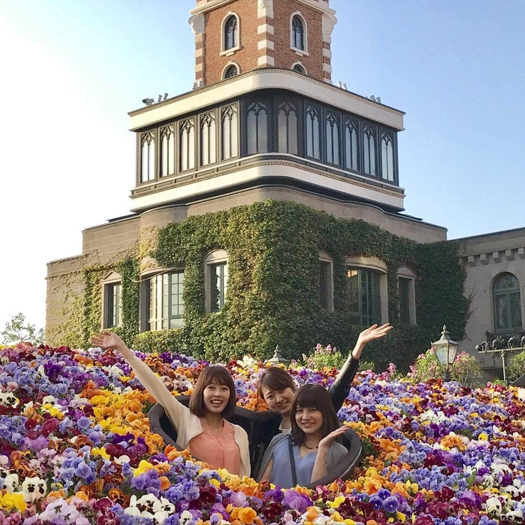 高橋春花さんのインスタグラム写真 - (高橋春花Instagram)「東京から友達が来てくれました(((o(*ﾟ▽ﾟ*)o))) 最近花に囲まれる写真が多い（笑） #白い恋人パーク  #これは昨日 #快晴 #高橋春花#HTB」5月21日 18時19分 - htb_takahashiharuka