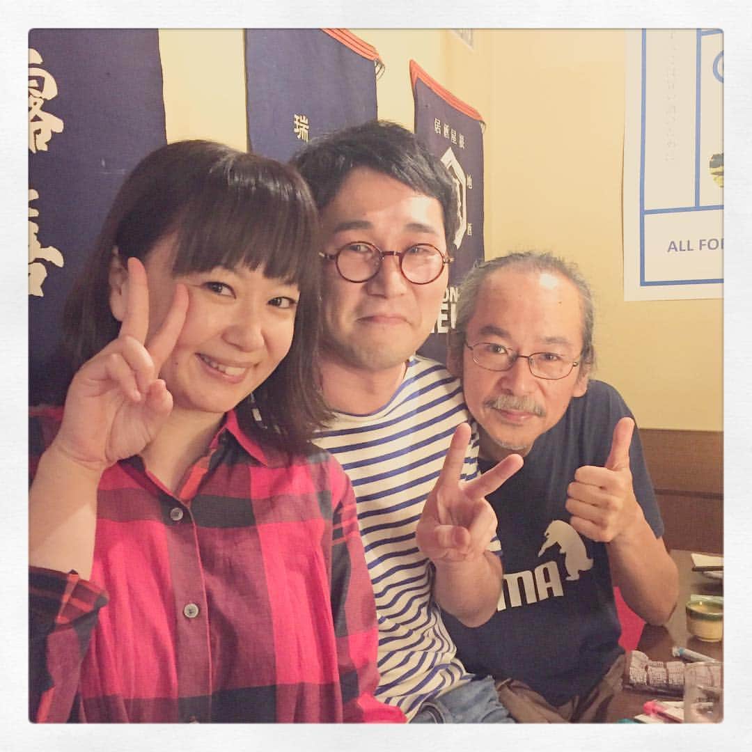 櫛引彩香のインスタグラム：「人間椅子和嶋さん、シソンヌじろうさん。楽しすぎ。いい写真。」