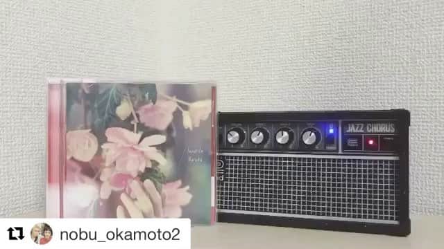 lovefilmのインスタグラム：「#Repost @nobu_okamoto2 (@get_repost) ・・・ lovefilm 1st Single 「Haruka」リリース記念！として昨日は「Haruka」という曲をちょこっと。  今日は「Amamori」をちょこっと。ちょこっとだけよ〜。チョコはアーモンド！  #lovefilm #Roland」