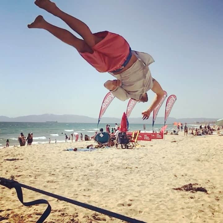 ギャレット・バックストロームのインスタグラム：「They said to dive head first into life... they said dip your toes in first... I done went & busted a flip with a twist 'PON them bumbackla」
