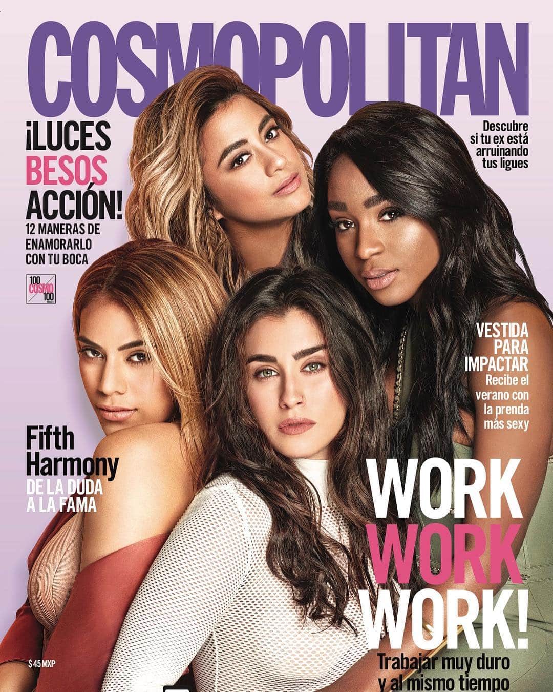 フィフス・ハーモニーのインスタグラム：「#Repost @cosmopolitanmx ・・・ ¡Te revelamos nuestra nueva portada con las guapísimas @fifthharmony! ❤ ¡Corre por la tuya a partir de hoy! #FifthHarmonyXCosmo #CosmoMx」