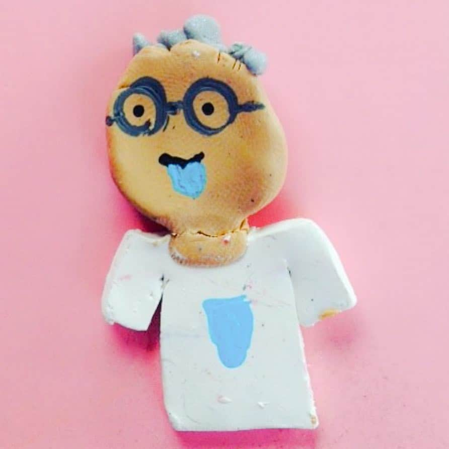 Grandma Bettyのインスタグラム：「Grandma Betty, made out of clay! Thanks, @bailee_garrett! ❤️ If you've drawn a picture of grandma send us a message so we can share it!」