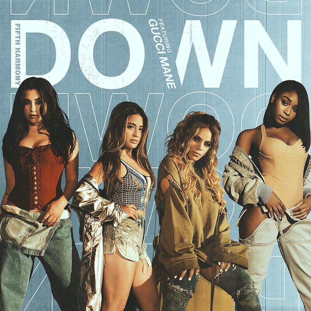 フィフス・ハーモニーのインスタグラム：「Our new single #DOWN ft. Gucci Mane @laflare1017 coming June Second.」