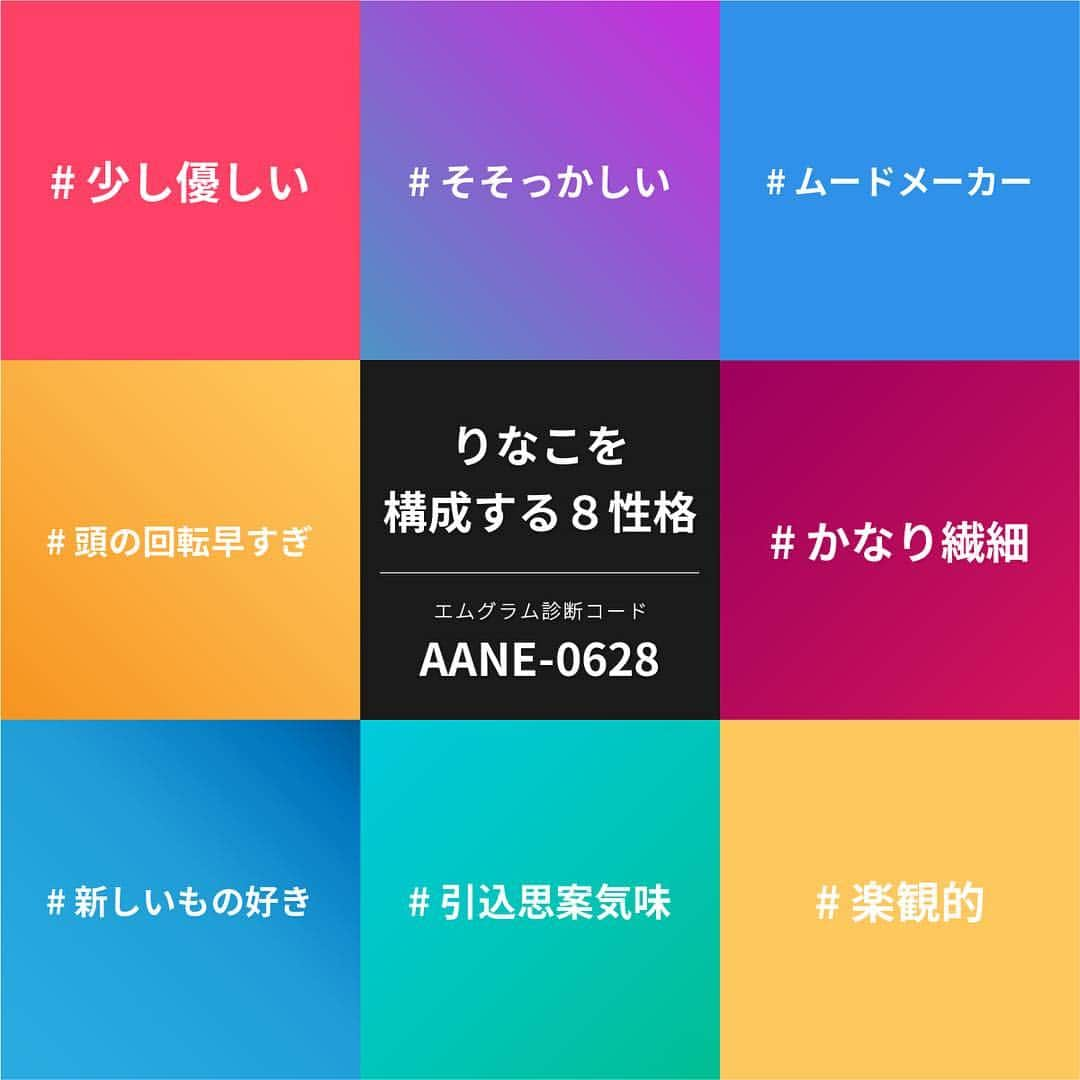 亀井理那のインスタグラム：「すすめられてやってみたけど、この結果どうてすか？ 頭の回転早すぎってすごくない？！笑 #亀井理那#女優#タレント #性格診断 #嬉しい #久しぶり」