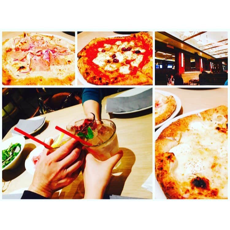 相澤瑠香のインスタグラム：「DUMBO PIZZA FACTORY🍕  #dumbopizzafactory #pizza #🍕 #delicious #deliciousfood #yammy #tomato #cheese #good #niceday#family #eating #sportsbar #baseball」